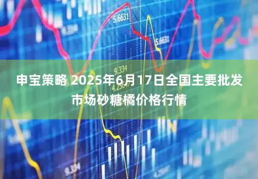 申宝策略 2025年6月17日全国主要批发市场砂糖橘价格行情