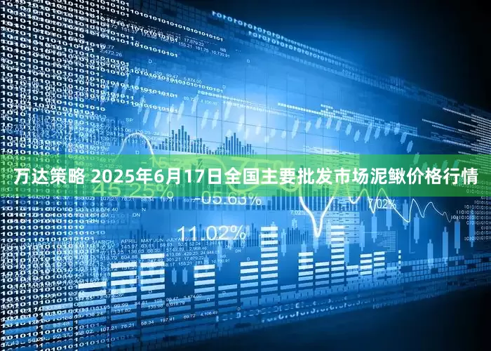 万达策略 2025年6月17日全国主要批发市场泥鳅价格行情